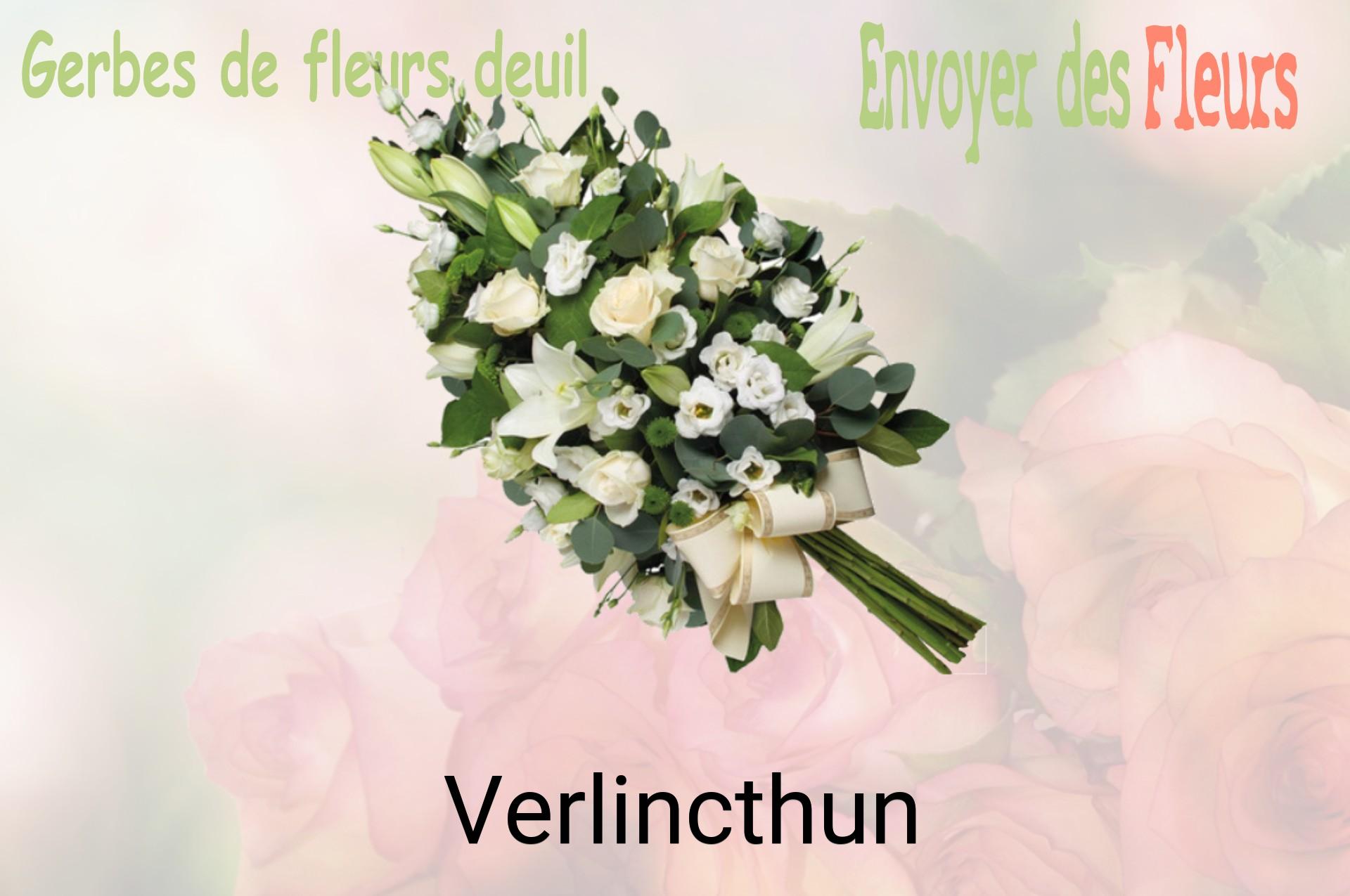 Gerbe de fleurs de deuil livrée à Verlincthun